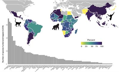 Global wildlife trade and trafficking contribute to the world’s nonhuman primate conservation crisis